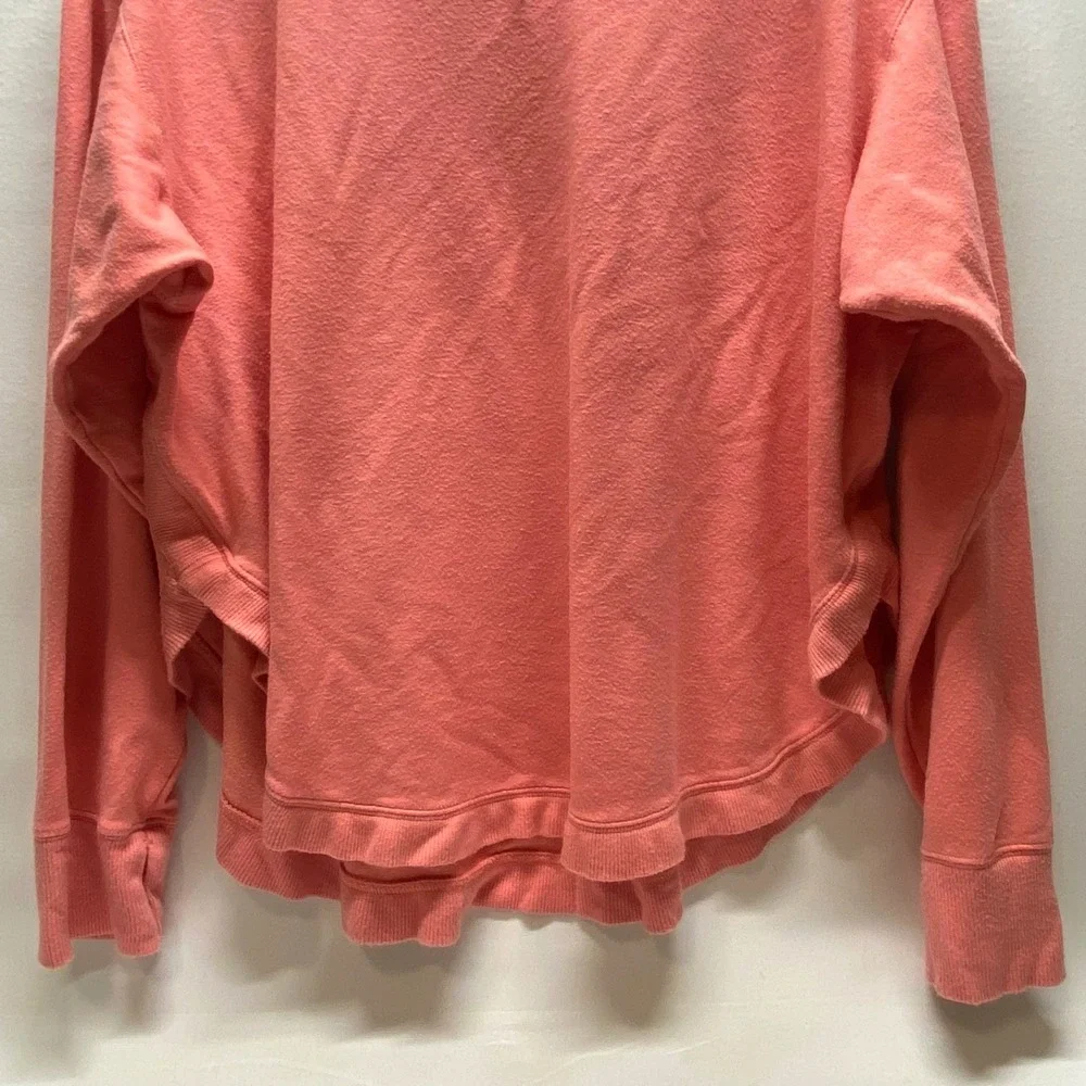 Joy Lab Activewear Top Women's XXL Pink Coral Modal Blend‎ Long Sleeve Pullover